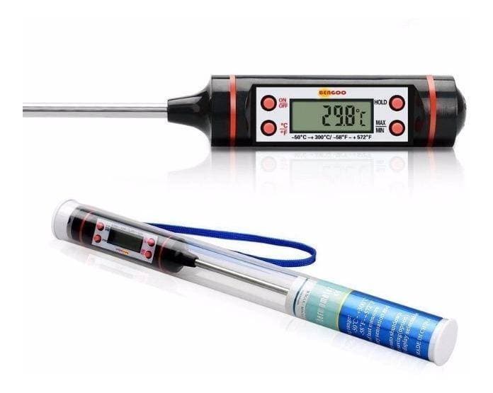 Digital Kitchen Heat Gauge Thermometer - Black
