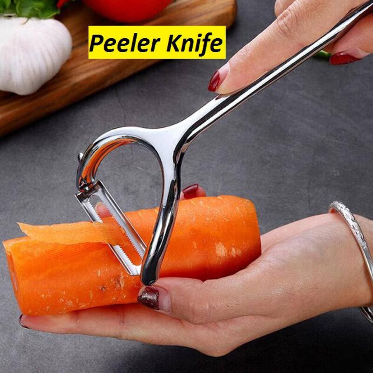 Stainless Steel Knife Fruit Vegetables Knife Multifunctional Apple Potato Peeler