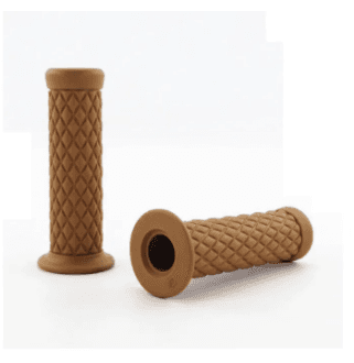 Cafe Racer Rubber Handle Grips For Motorcycle - 1 Pair