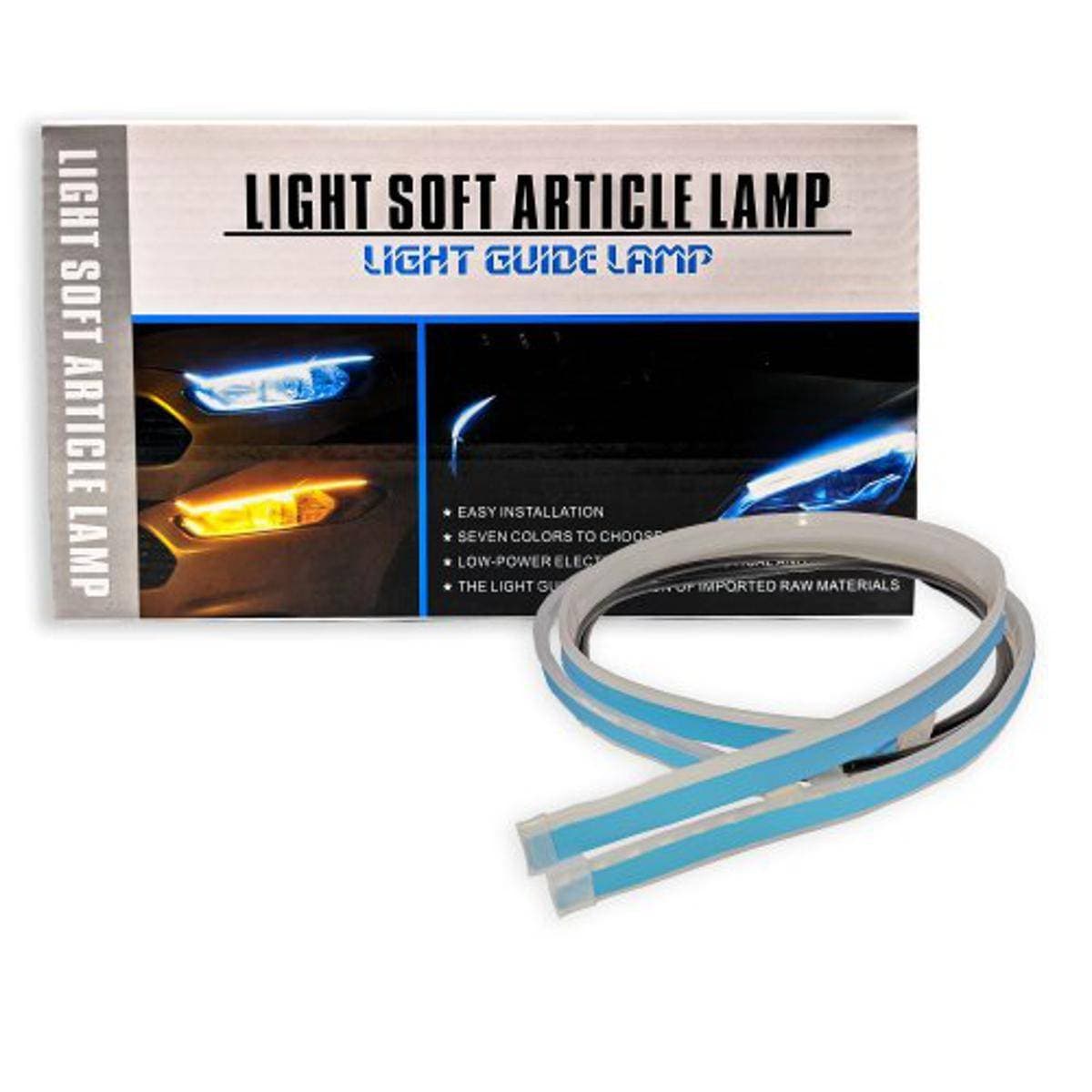 Flexible 60cm Headlight DRL With Running Indicator - Pack of 2