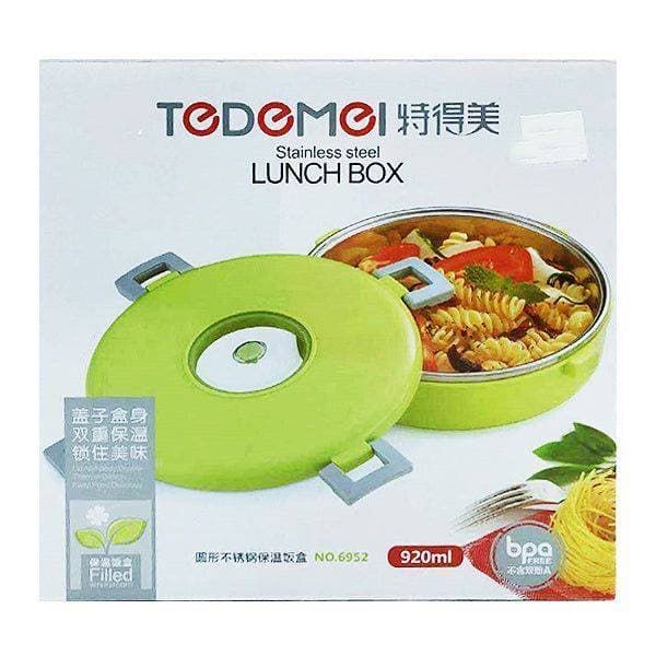 Tedemei Round Stainless Steel Lunch Box Keep Hot Food For Long Time - 920Ml