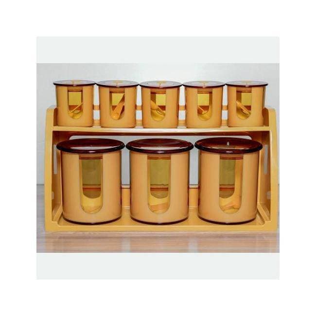 Spice Air Tight Multipurpose Food Spices Souce Storage Jars Organizer Box - 9Pcs