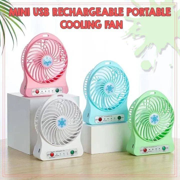 Desk Fan With Led Light And 3 Level Fan Speed Contral