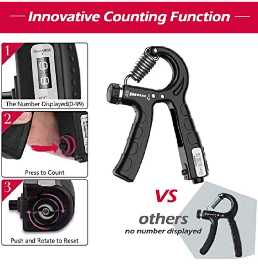 Digital Count Hand Grips Strengthener