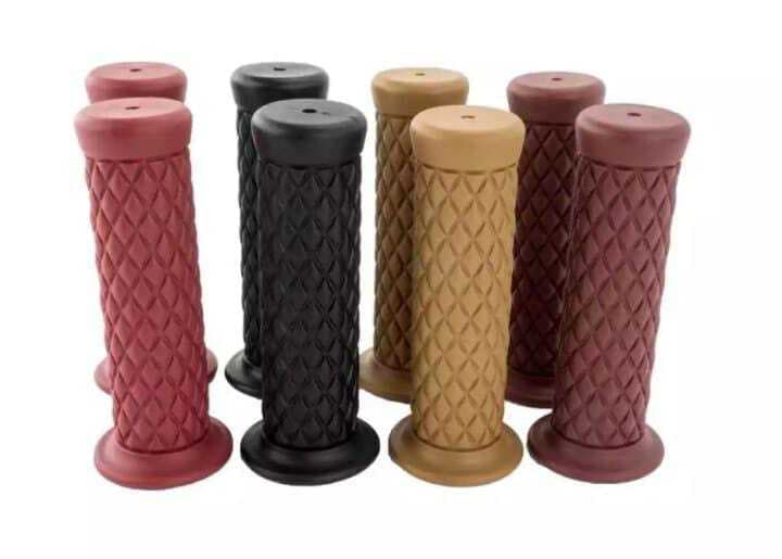 Cafe Racer Diamond Rubber Grip - 1 Pair