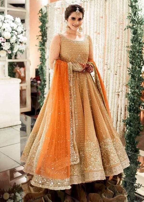 Skin Embroidery Unstitched Dress For Women - (RAC_052)