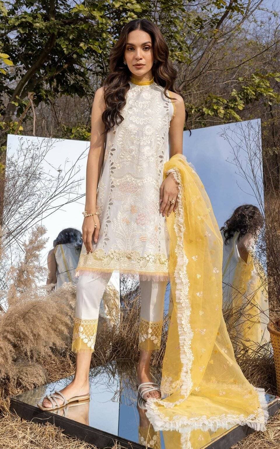 Embroidery Unstitched Dress For Women - (RAC_061)