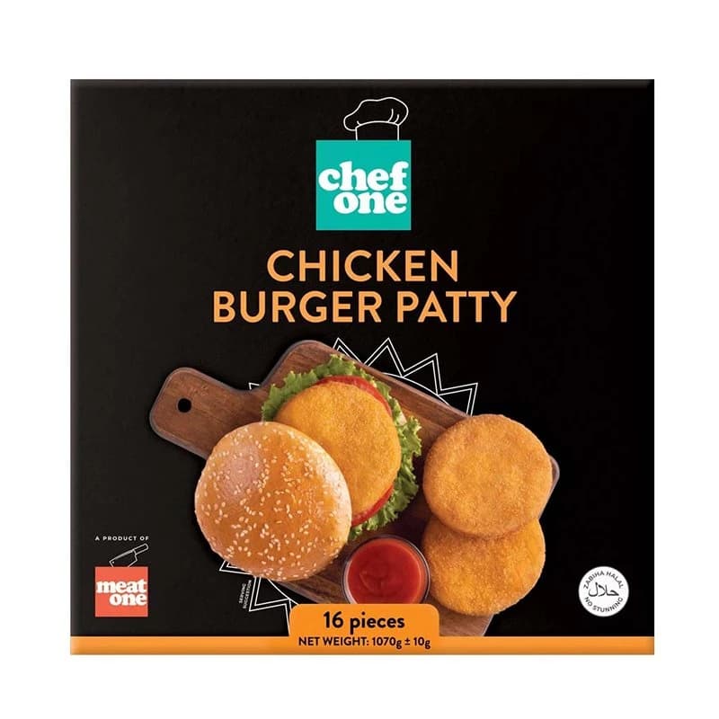 Chef One Chicken Burger Pattie -1060g