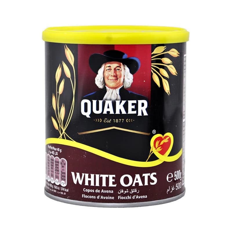Quaker Brown Oats Porridge Cereal Tin 500gm