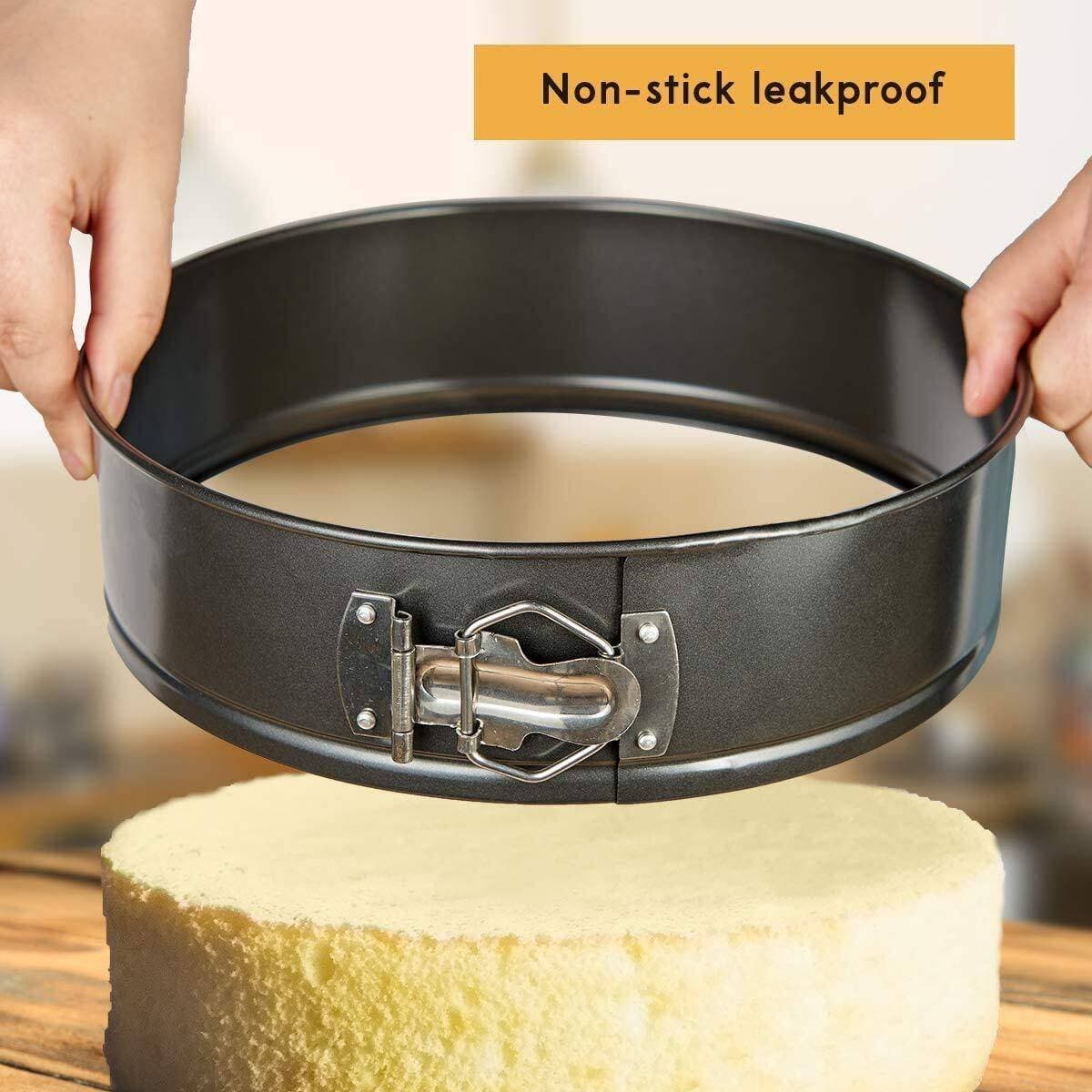 3 PCS Round Non Stick Spring Form Cake Mold - 18cm/20cm/22cm