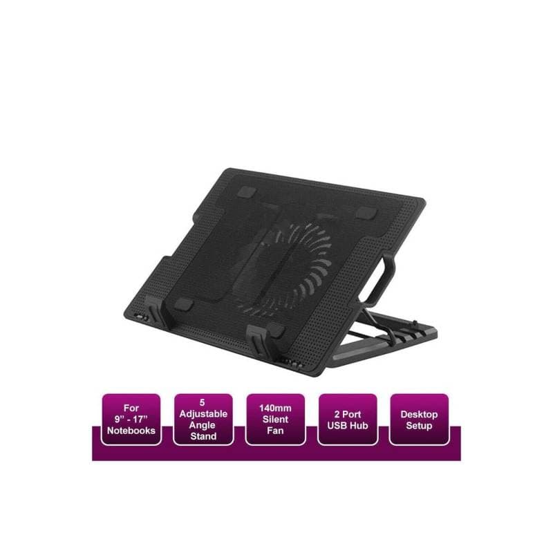 Adjustable Notebook Cooling Partner With 2 USB Ports