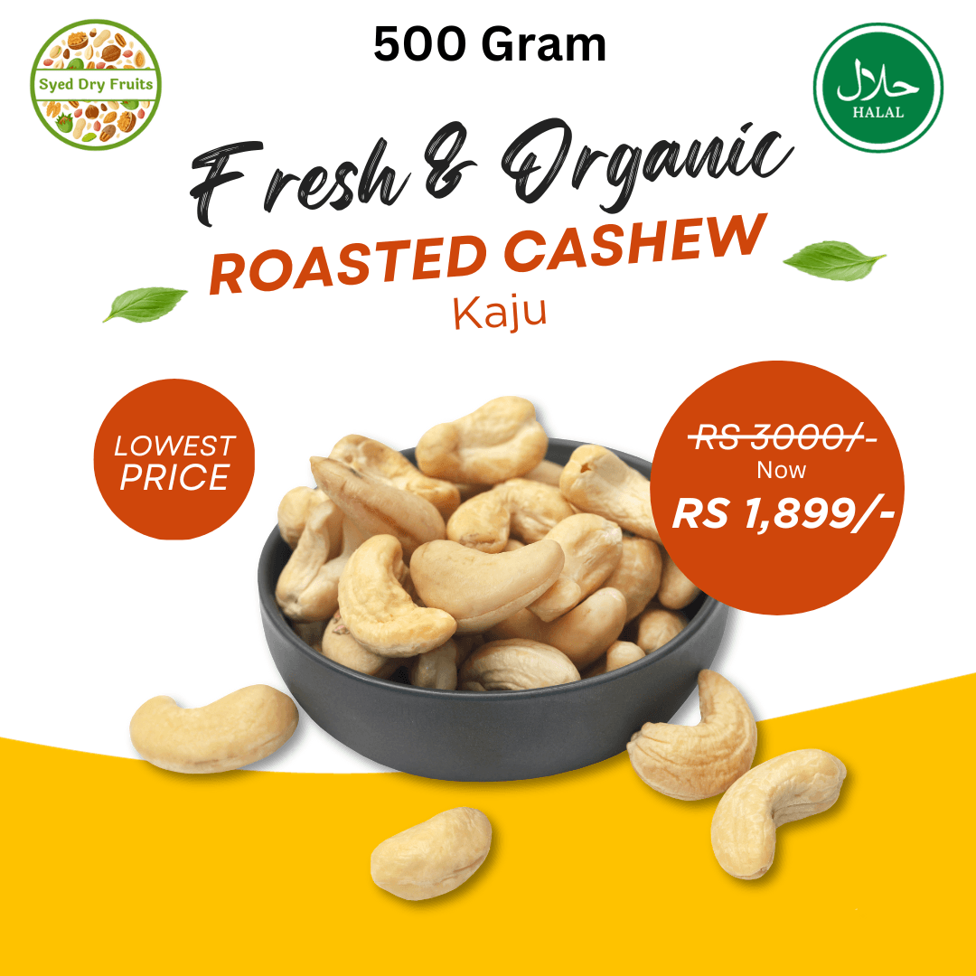 Fresh & Pure Roasted Cashew Nuts Kaju - 500g