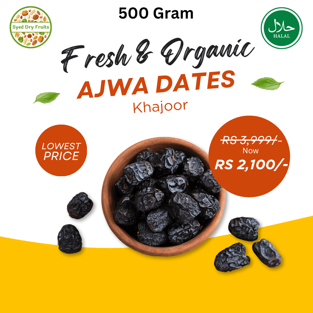 Fresh & Pure Ajwa Dates khajoor - 500g
