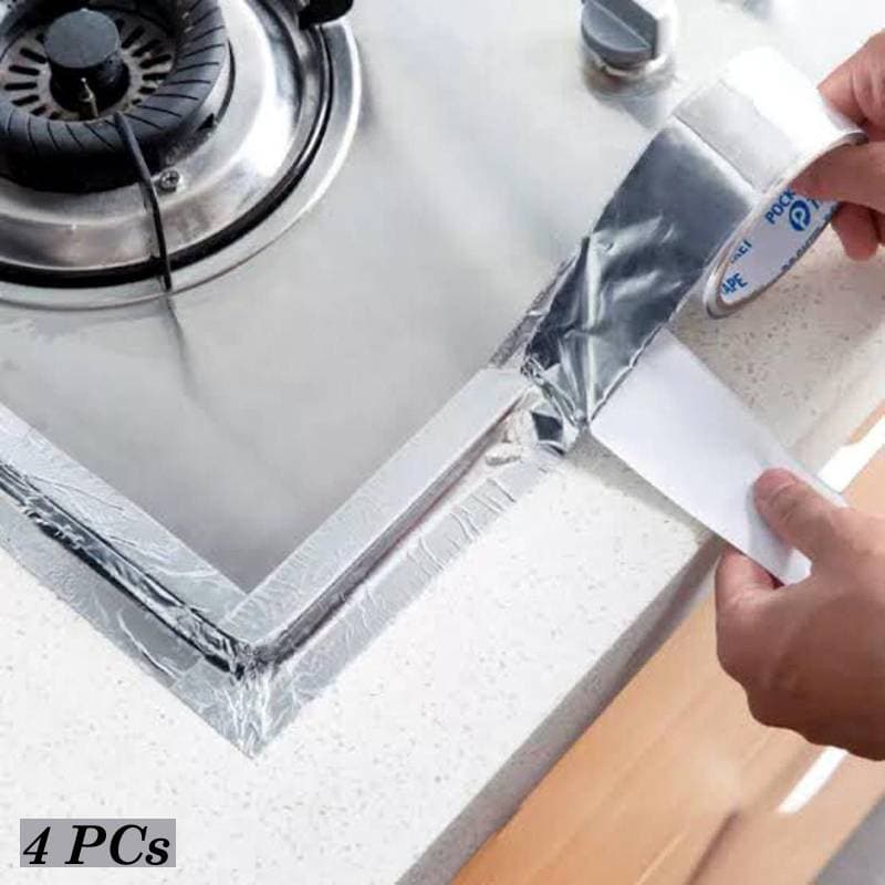 Pack Of 4 Silver Strong Waterproof And Fireproof Aluminum Foil Tape