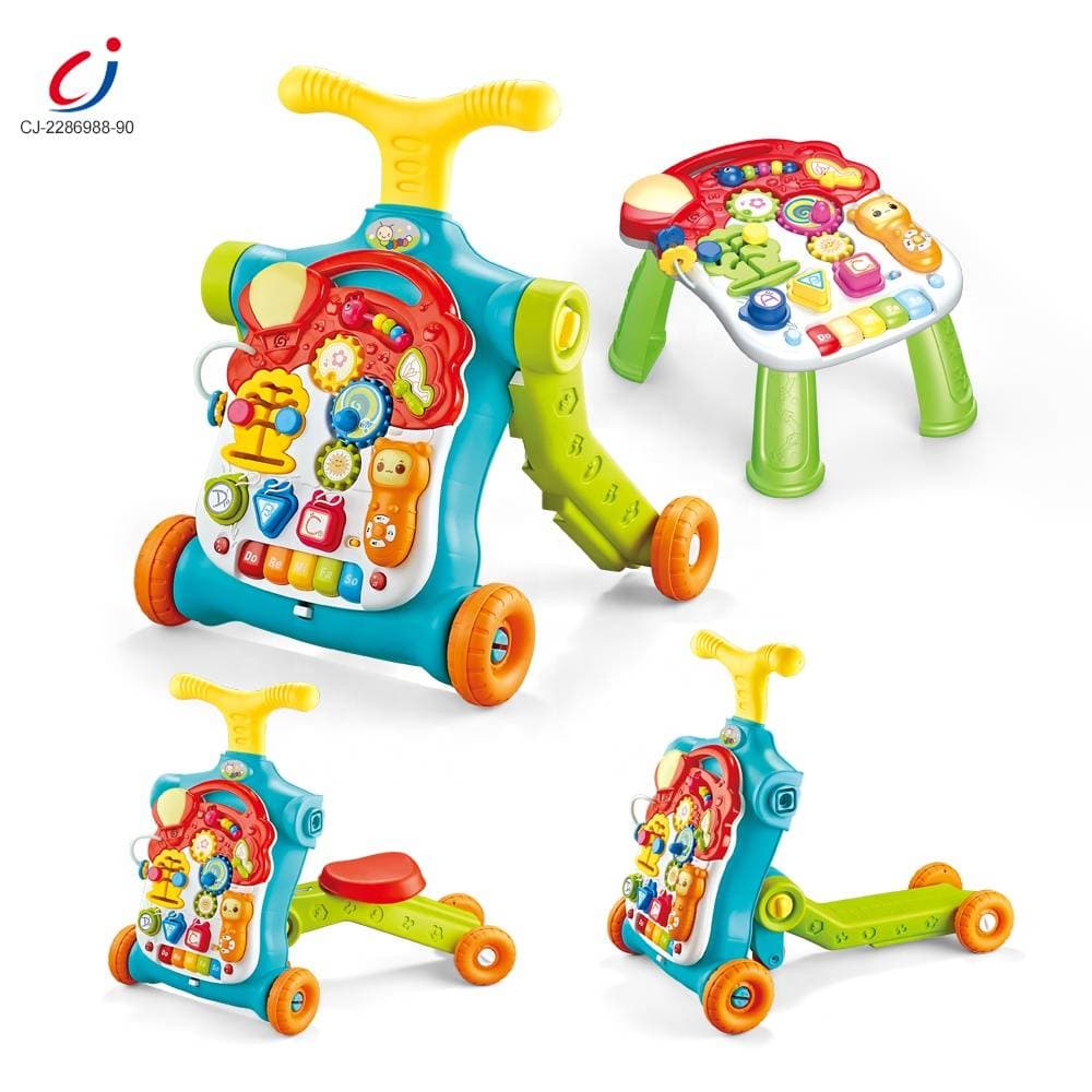 Adaptive 5-In-1 Baby Musical Stroller With Musical Table