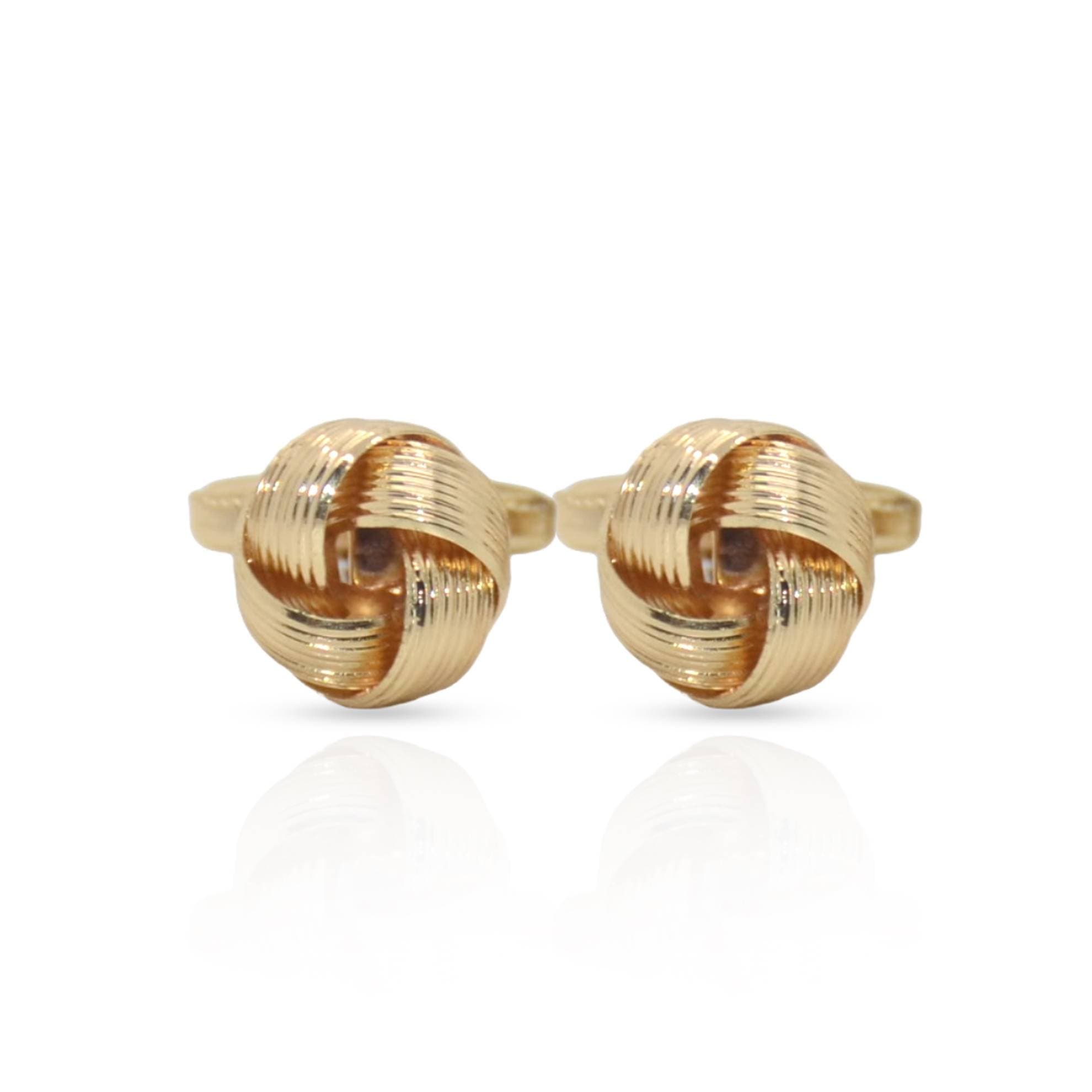 Cufflers Classic Cu-0013 Gold And Silver Round Cufflinks