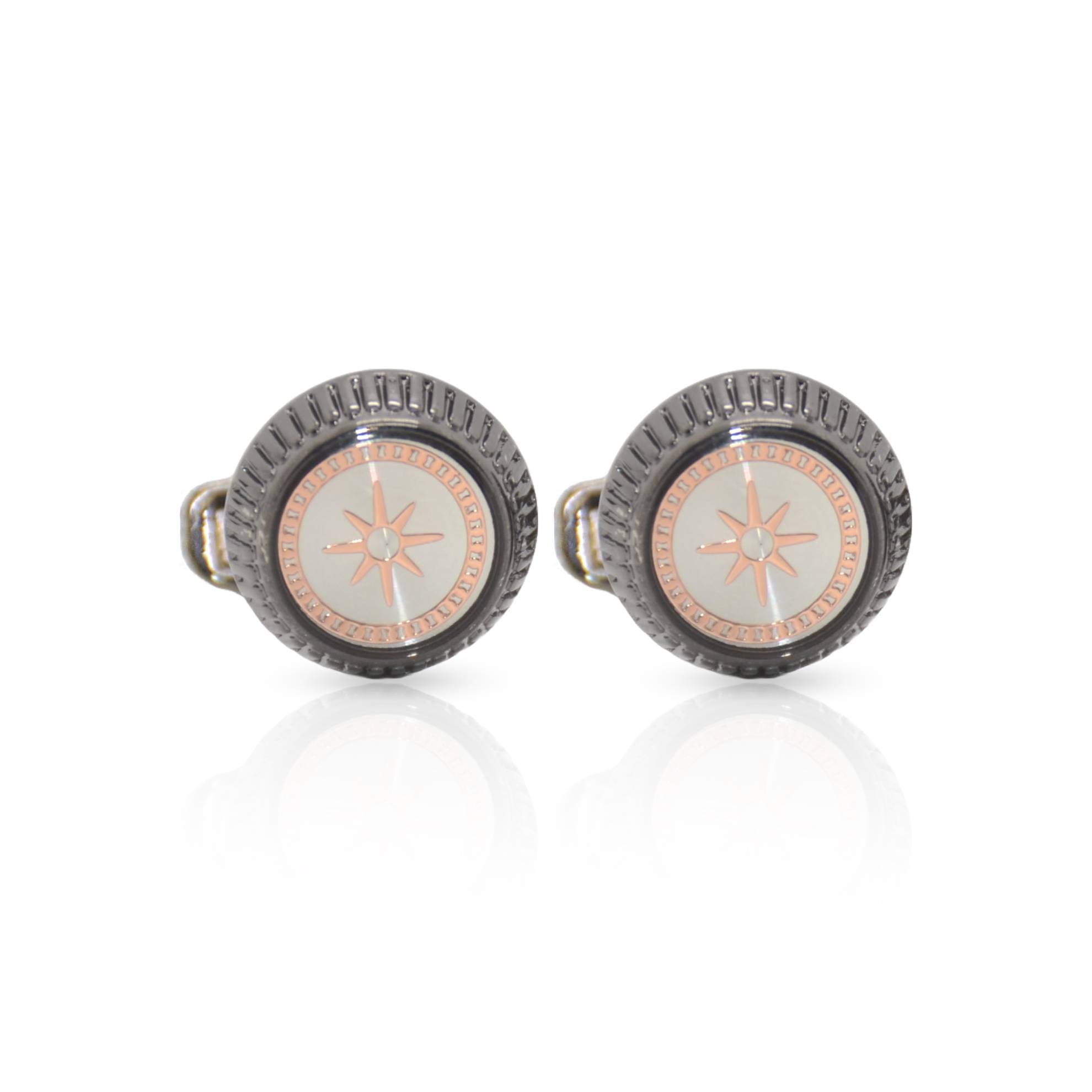 Cufflers Vintage Snowflakes Cufflinks - Model 1027 With Free Gift Box