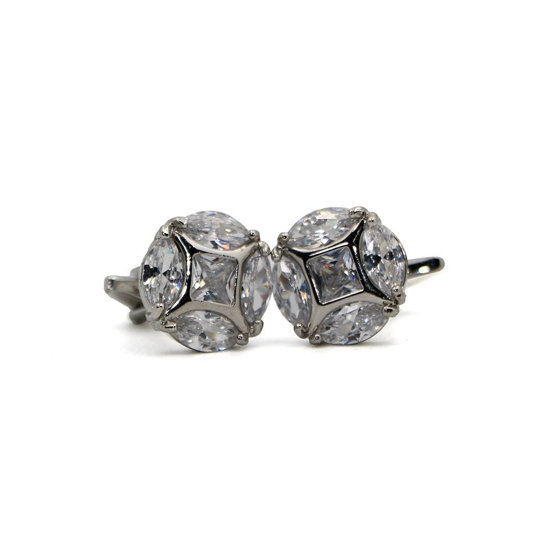 Modern Cufflinks For Men'S Shirt With A Gift Box - Cu-3005 - White