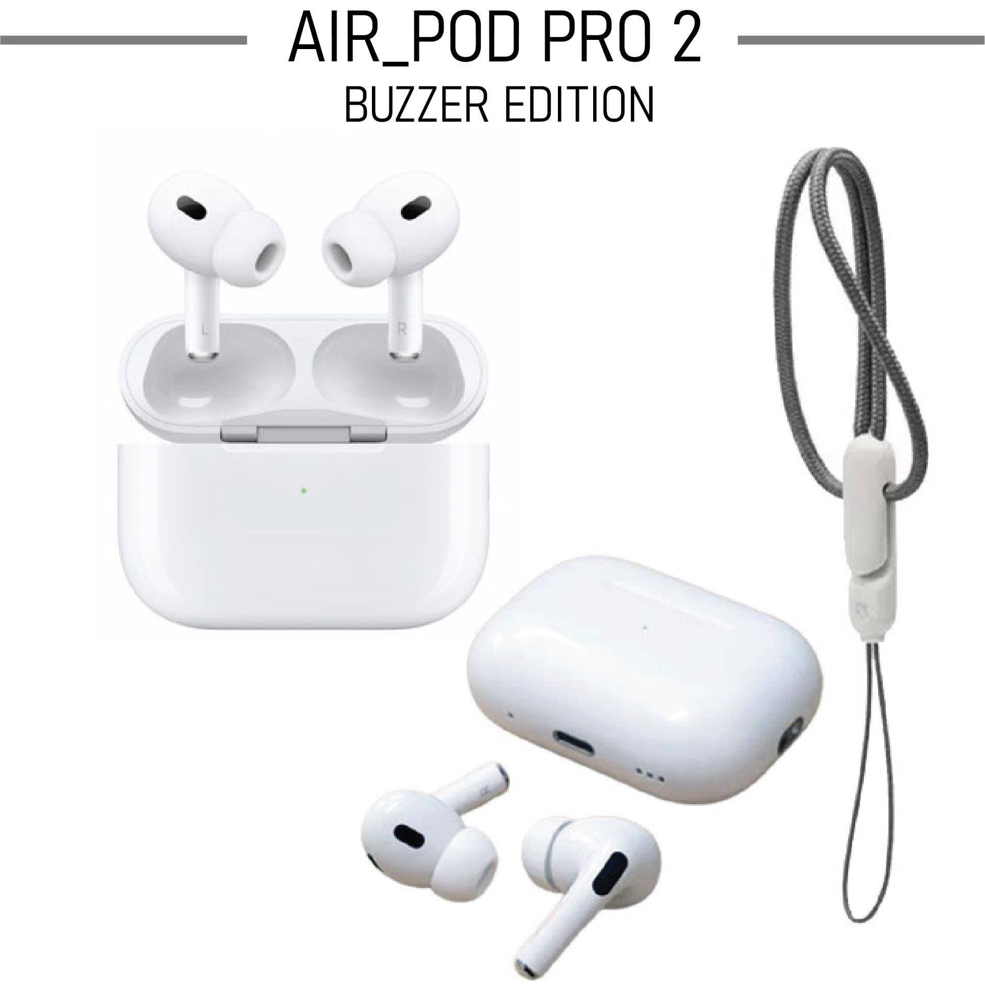 Airpods Pro 2 In Buzzer Edition White Wireless Bluetooth With Free Silicon Case