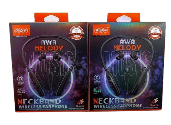 Awa Melody  Wireless Bluetooth Neckband - Black