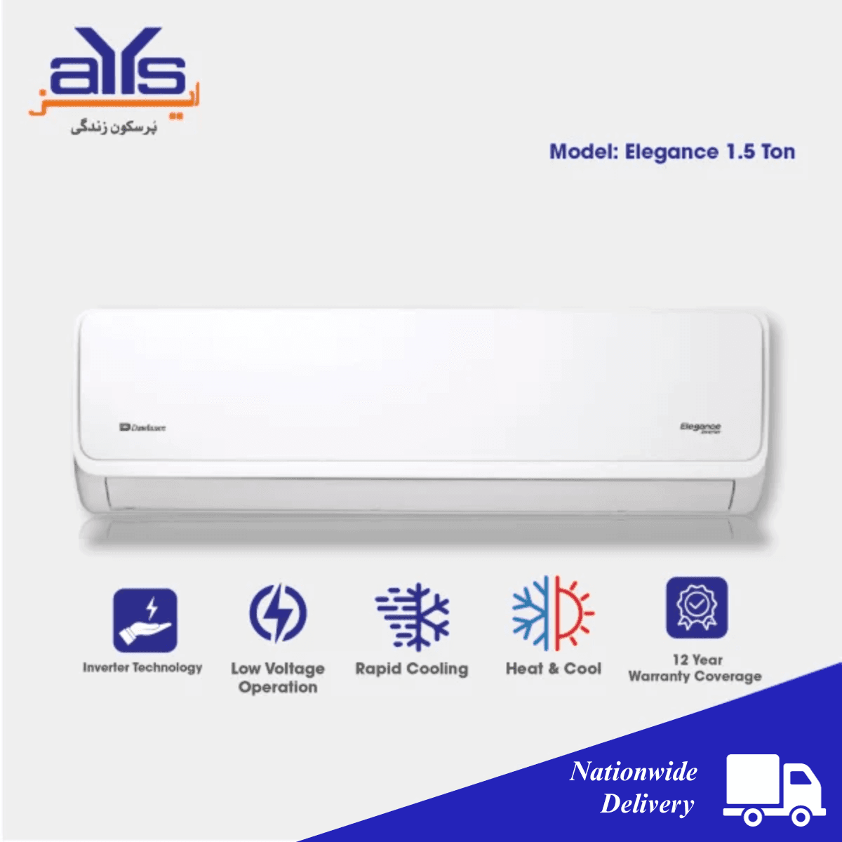 DAWLANCE SPLIT 1.5 TON AC ELEGANCE X INVERTER 30