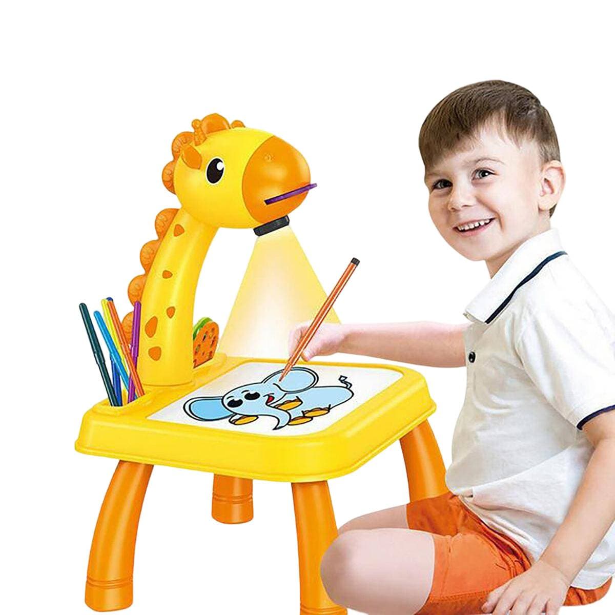 Drawing Board Led Projector Table Toys For Kids