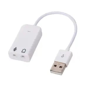 7.1 Channel White USB Sound Adapter