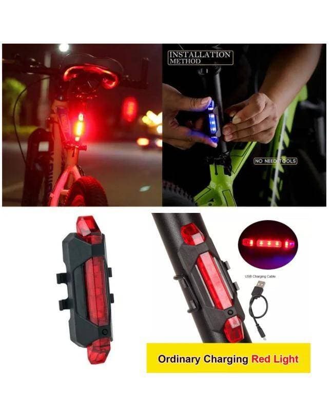 1Pc Portable Red Bicycle Tail Light