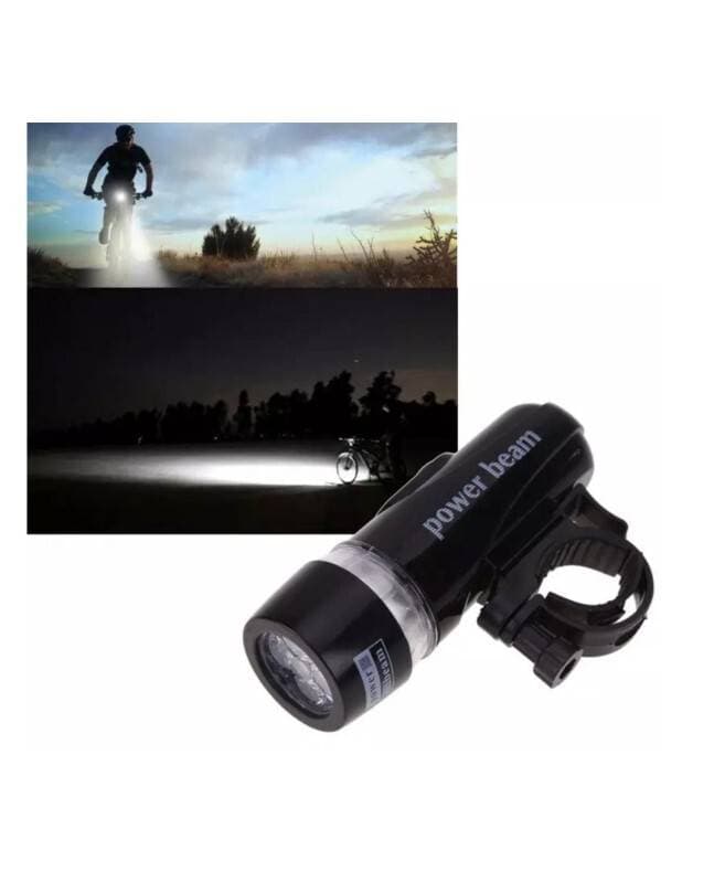 5 Led Torch Flash Light Black Bicycle