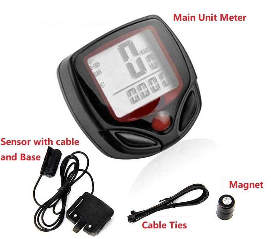 Sb-318 Wired Bike Digital Lcd Display Speedometer Stopwatch