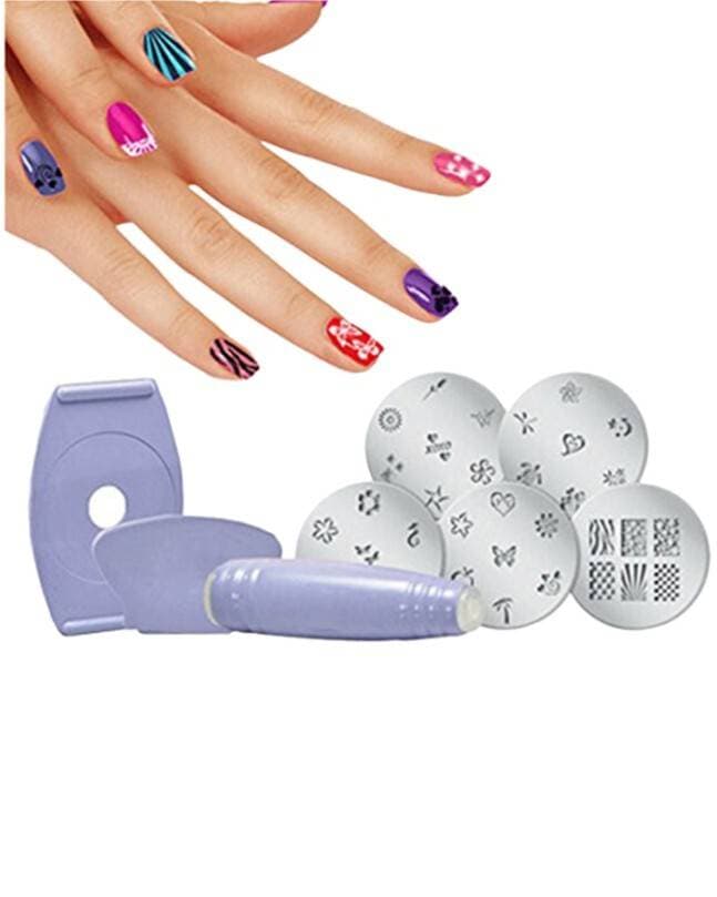 Salon Express Nail Art Polish Stencil Stamping
