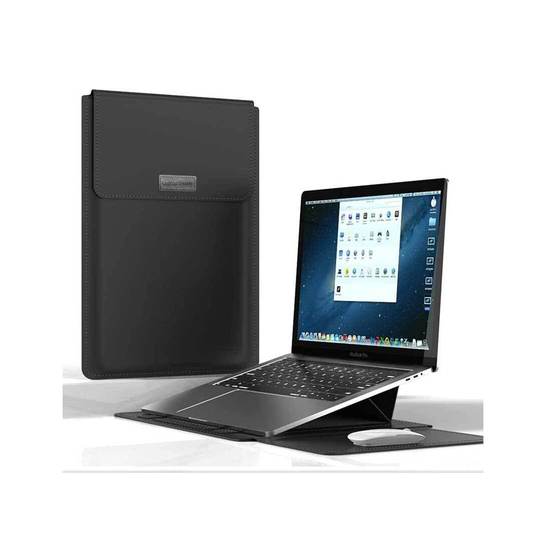 Premium Soft Pu Leather Sleeve With Folding Stand Pro 13 Inch