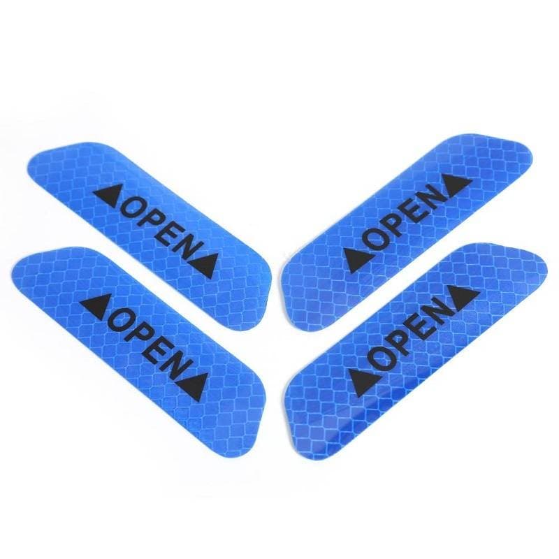 4Pcs Super Car Door Open Sticker Reflective Tape