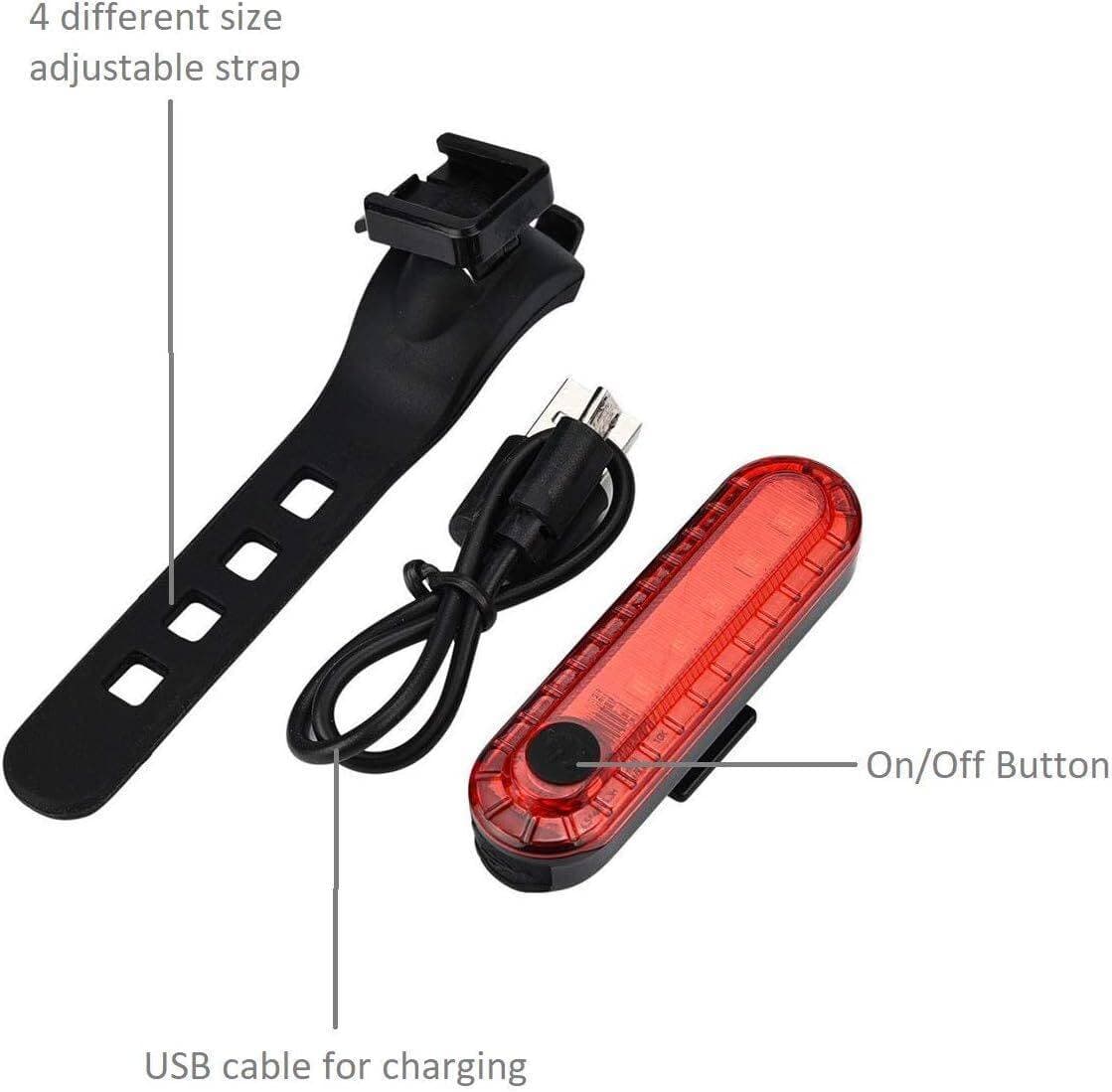 Led Bicycle Tail Light Usb Rechargeable Waterproof