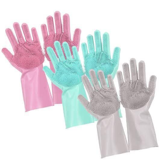 Magic Reusable Silicone Gloves - Multicoloure
