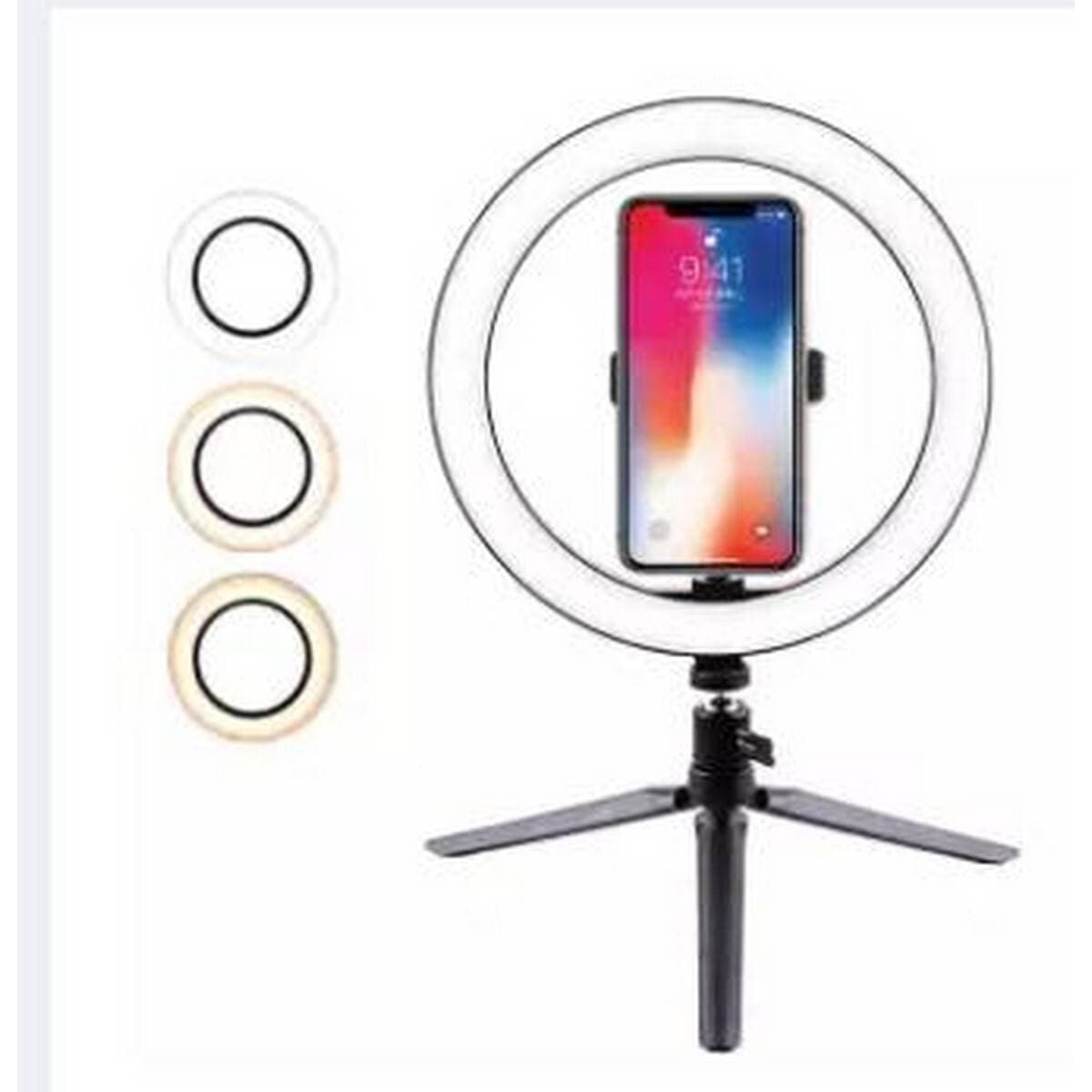 Selfie Ring Light With Cell Phone Holder Stand For Live Stream/Makeup