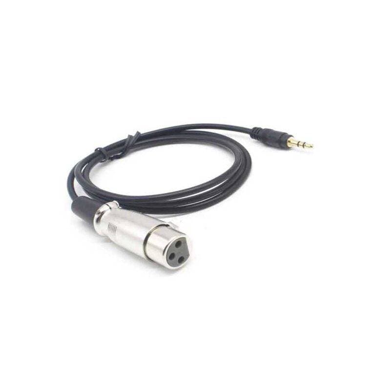 Female Microphone Adapter  Xlr Female To 3.5Mm Male 2M