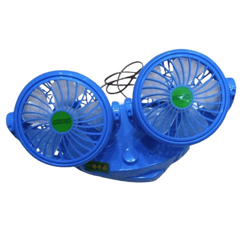 Weipu Car Portable Fan Dual Head 360° Rotation