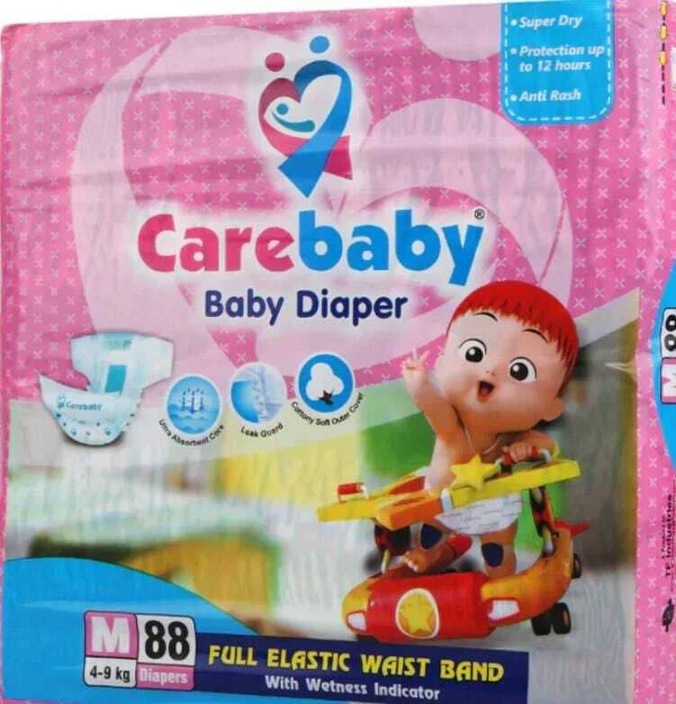 Care Baby Diaper Mega Pack Medium  Size 3 (88 Pcs)
