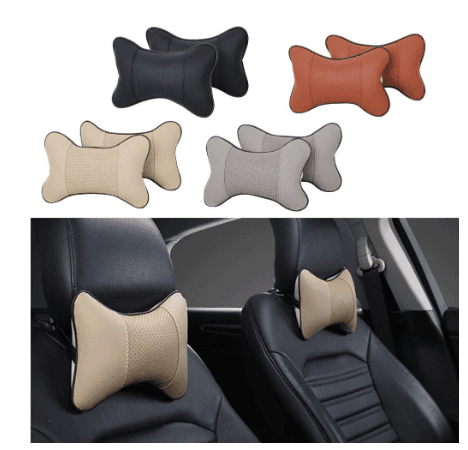 Car Neck Headrest Pillow Cushion - Pack of 2