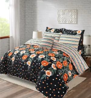 Bedsheet King Size Double Bed 3-Pcs Set