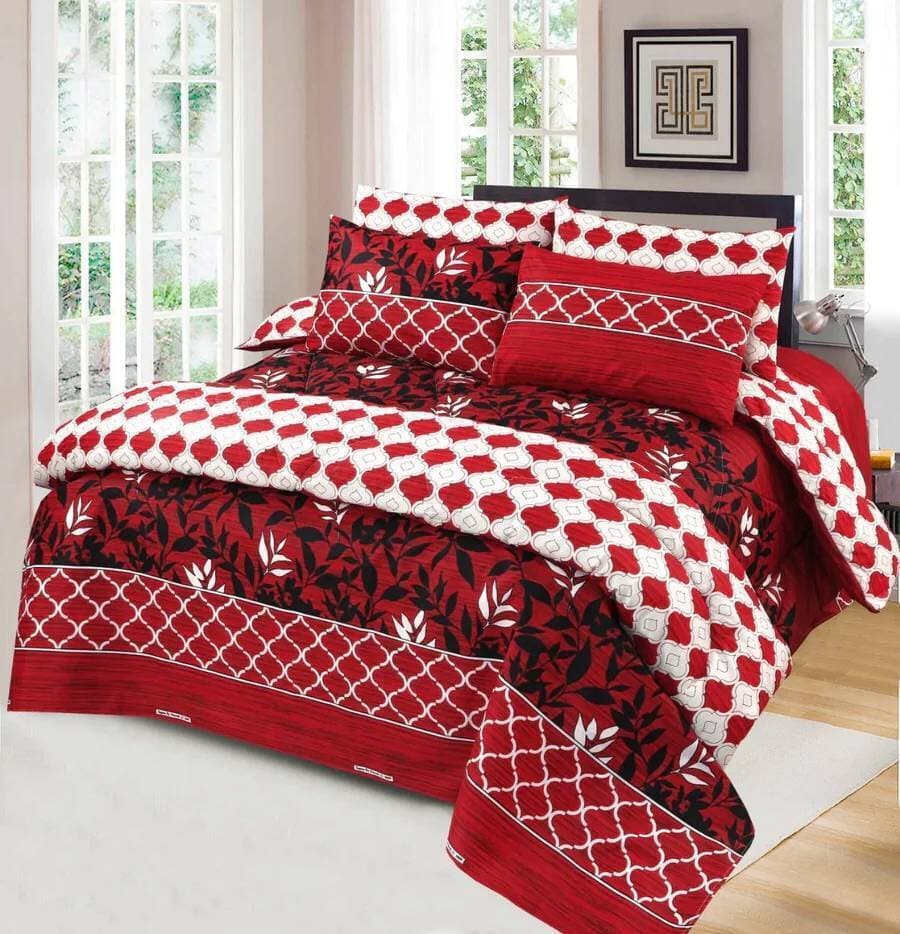 Royal Hazal- 7Pcs Summer/Ac Comforter Set (Light Filling)