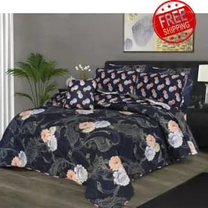 Royal Wedlia- 7Pcs Summer/Ac Comforter Set (Light Filling)