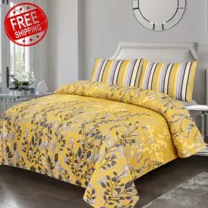 3Pcs Doublebed Bed Sheets Set King Size