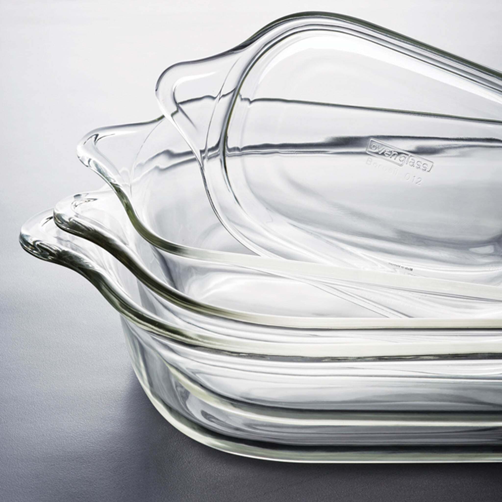 L&L Heat Resistant Glass Ovenware Turkey Dish 4.4L