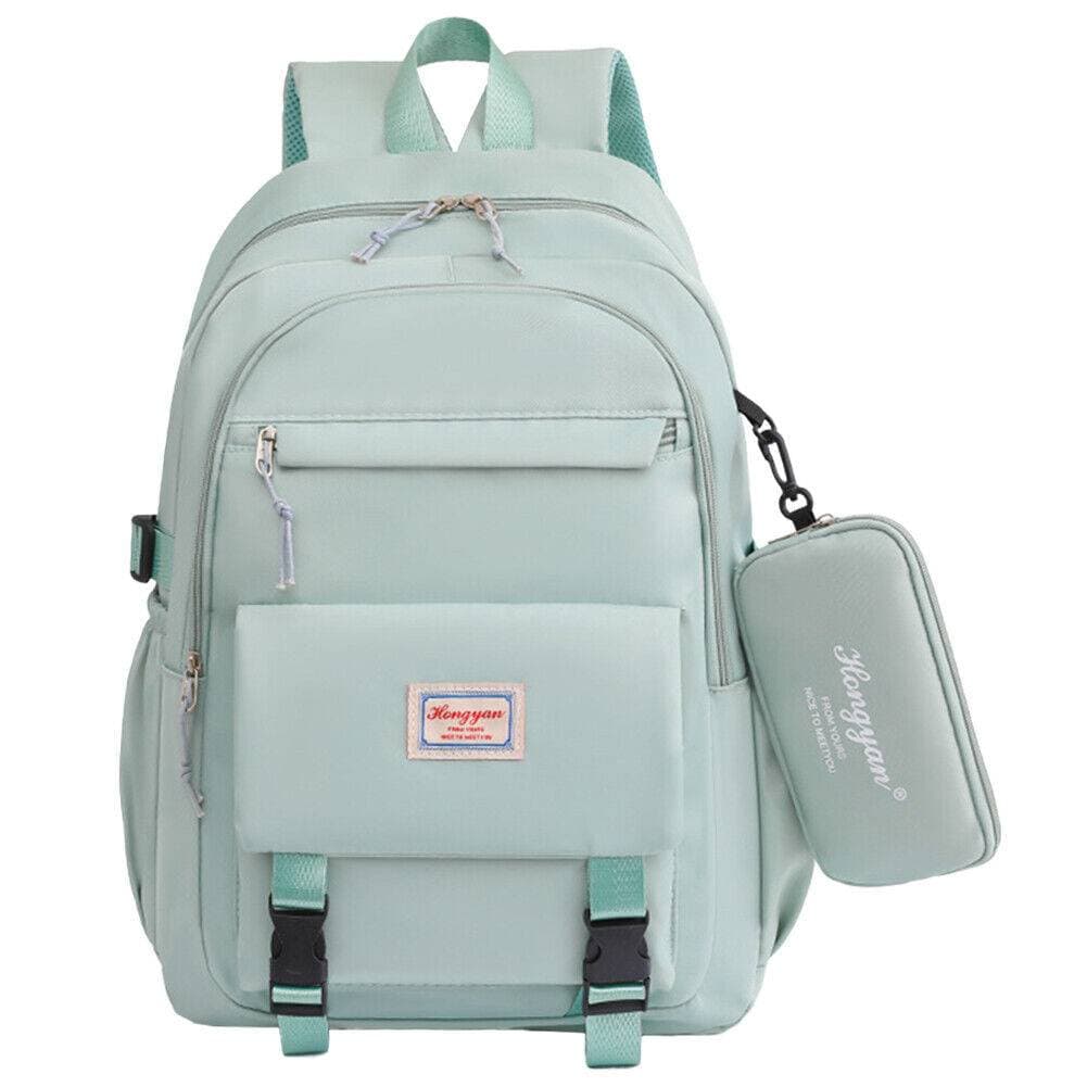 Ladies Bag New Trendy Fashion School College Travel Bag- Green