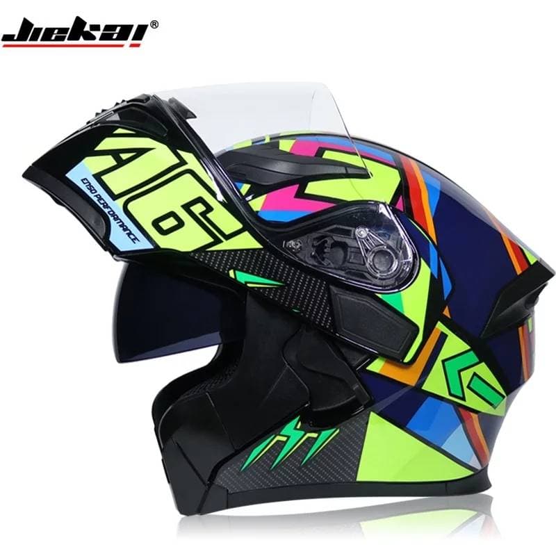 Jiekai Jk-902 Q7 - A6 Flipup Racing Helmet Full Face Dot Certified
