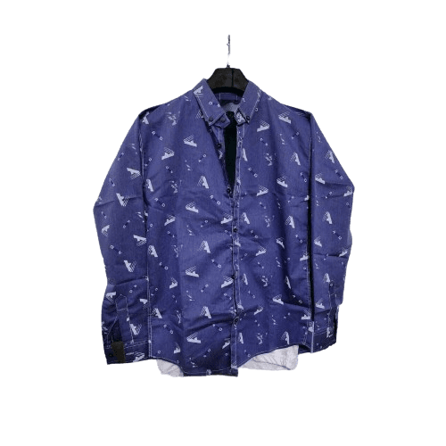 Be Handsome - New Stock Blue Casual/Formal Shirt For Men