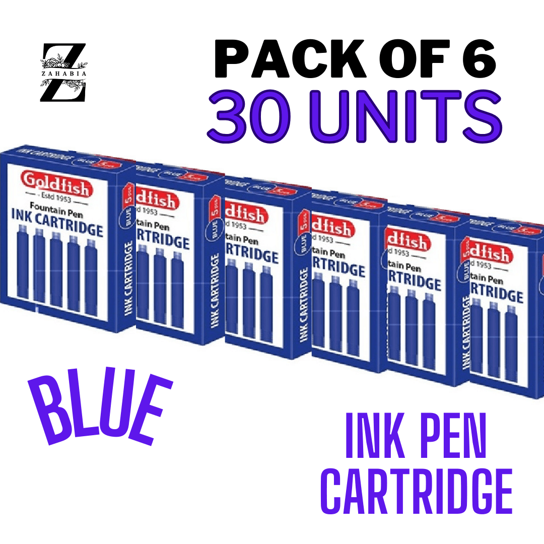 Goldfish Ink Pen Cartridge Pack of 6