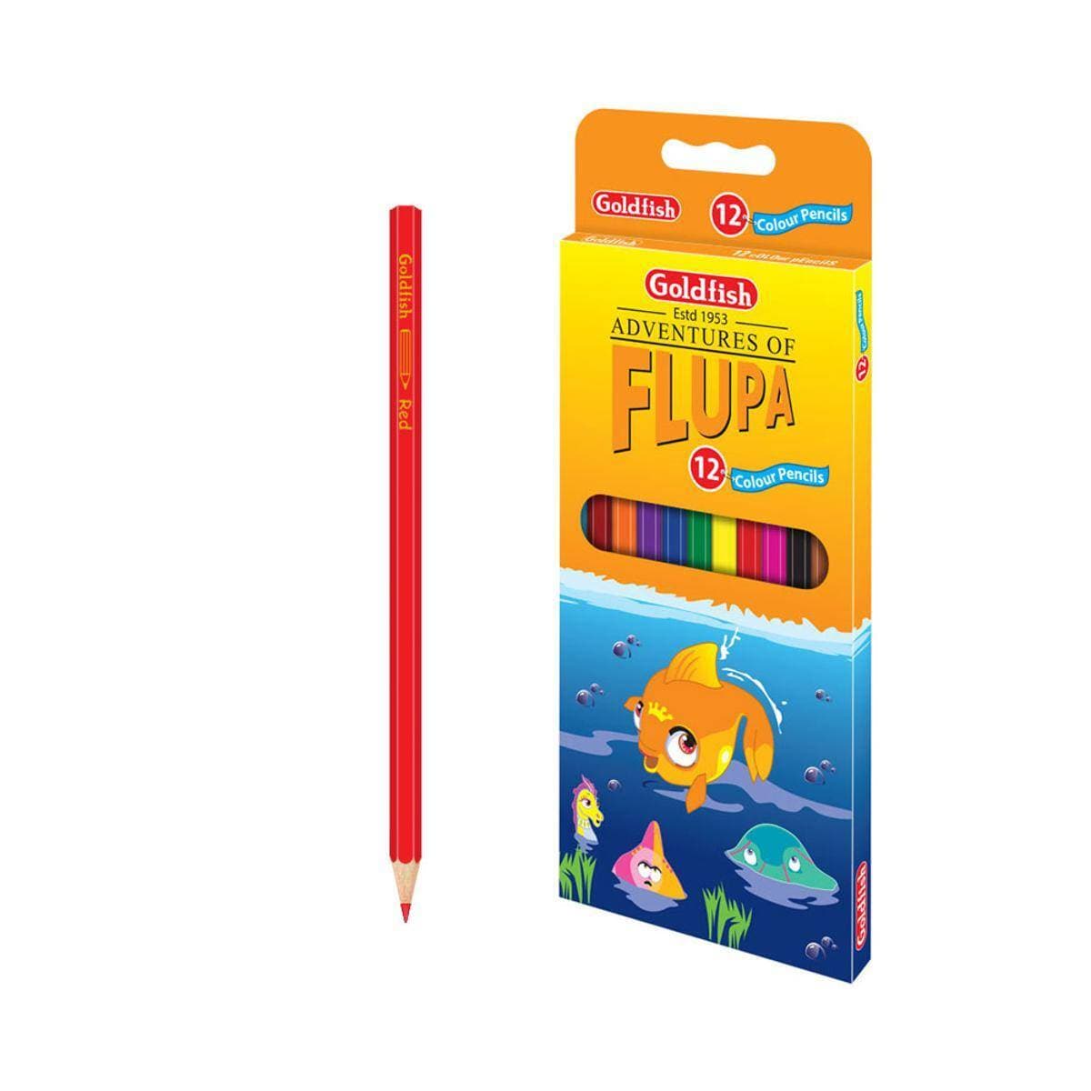 Goldfish Flupa Color Pencil - Pack of 12